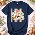 Life Is What You Bake It Stripes T-Shirt