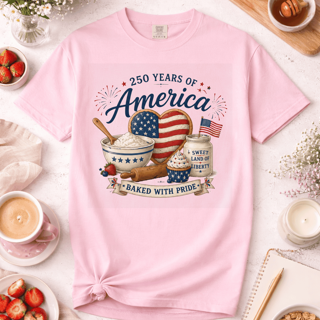 American Flag Heart Cookie T-Shirt