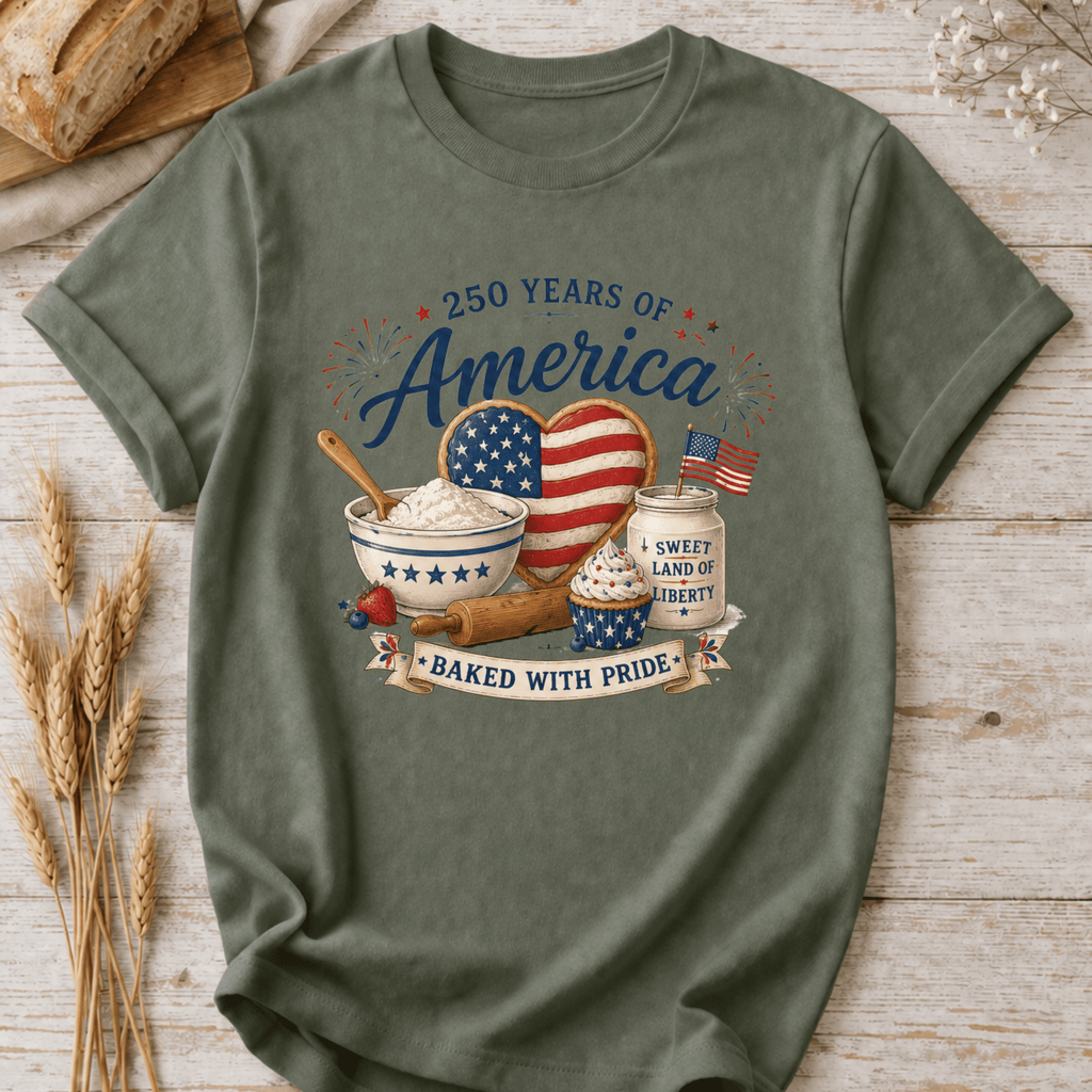 American Flag Heart Cookie T-Shirt
