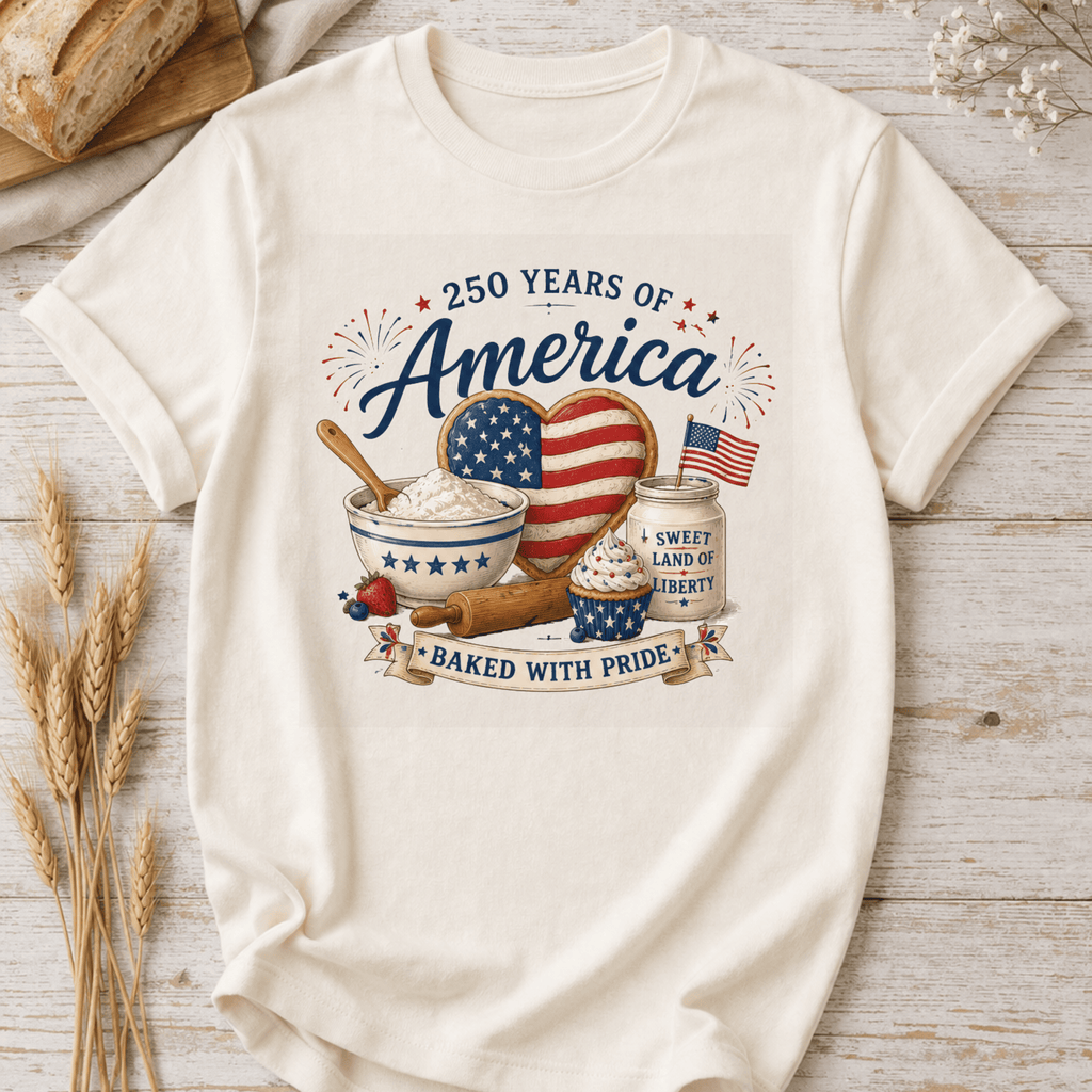 American Flag Heart Cookie T-Shirt