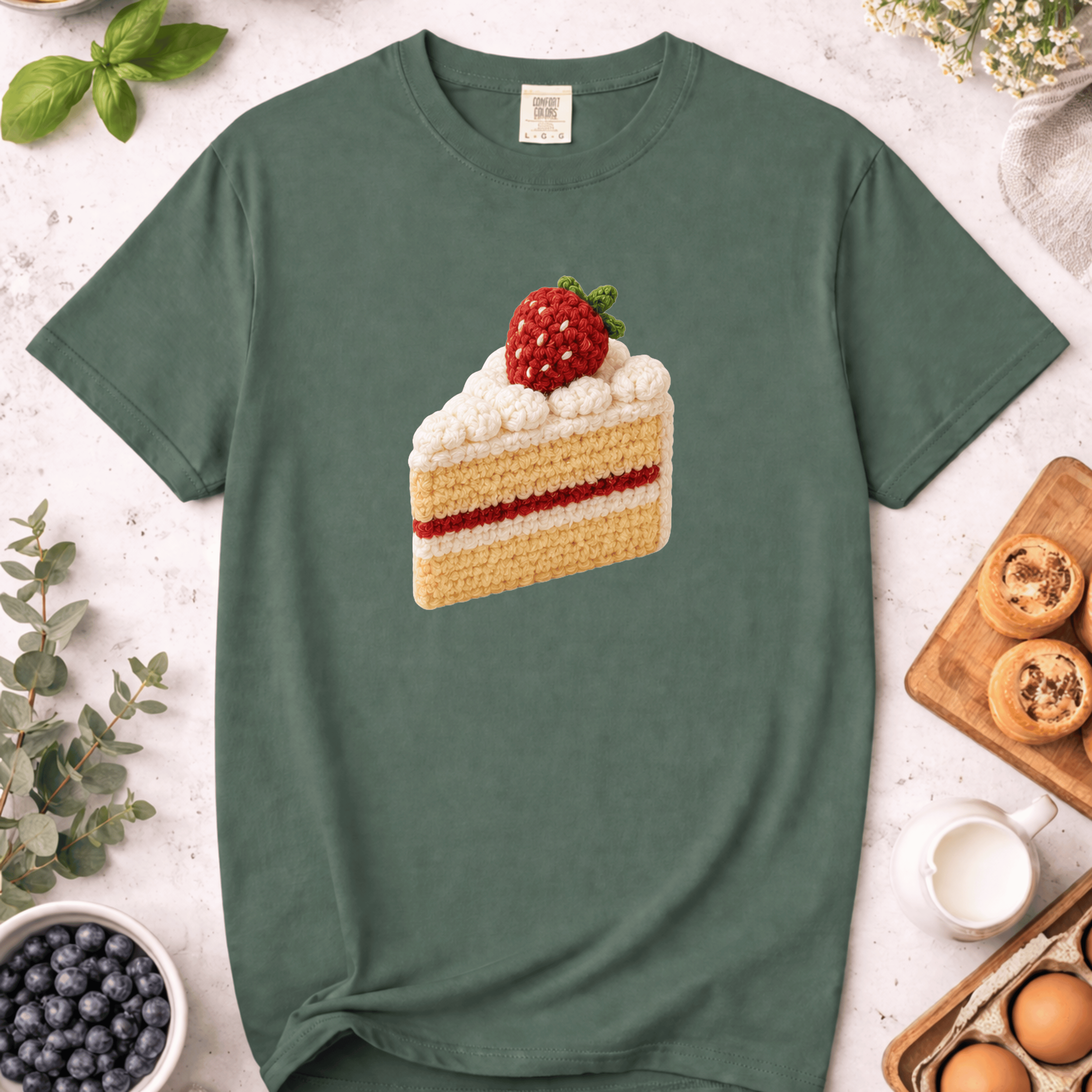 Crochet Cake Slice T-Shirt