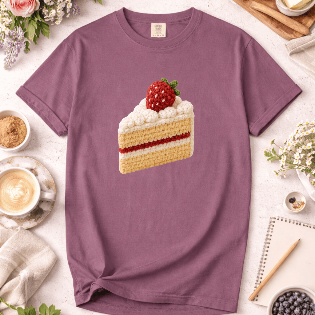 Crochet Cake Slice T-Shirt