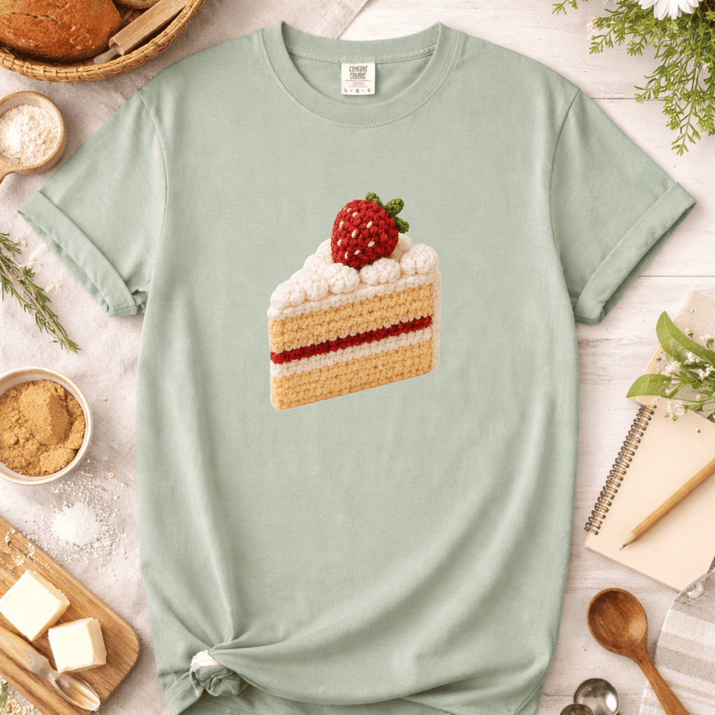 Crochet Cake Slice T-Shirt