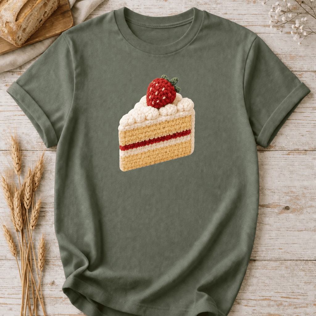 Crochet Cake Slice T-Shirt