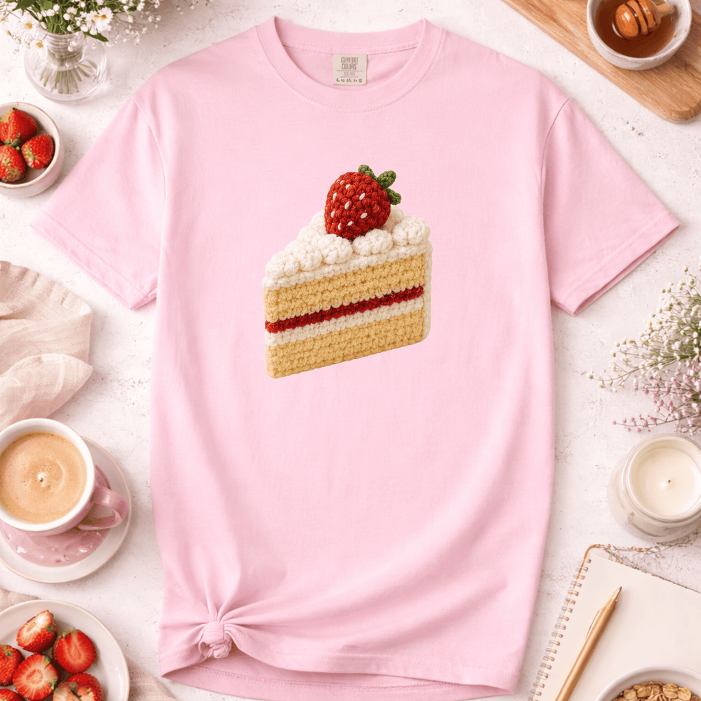 Crochet Cake Slice T-Shirt
