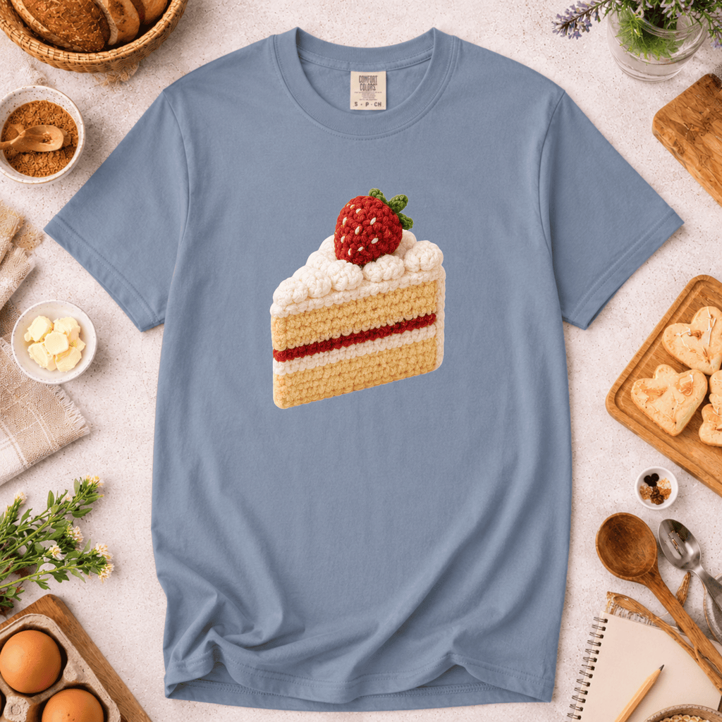 Crochet Cake Slice T-Shirt