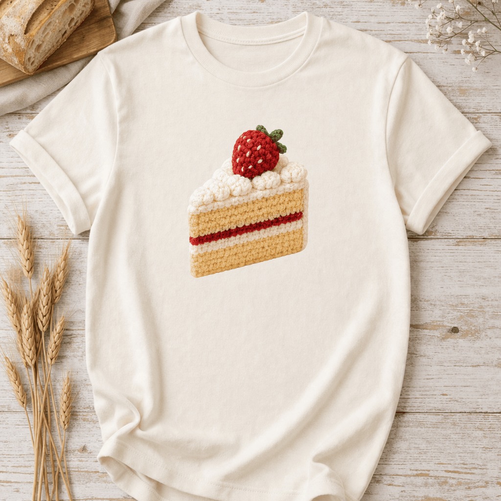 Crochet Cake Slice T-Shirt
