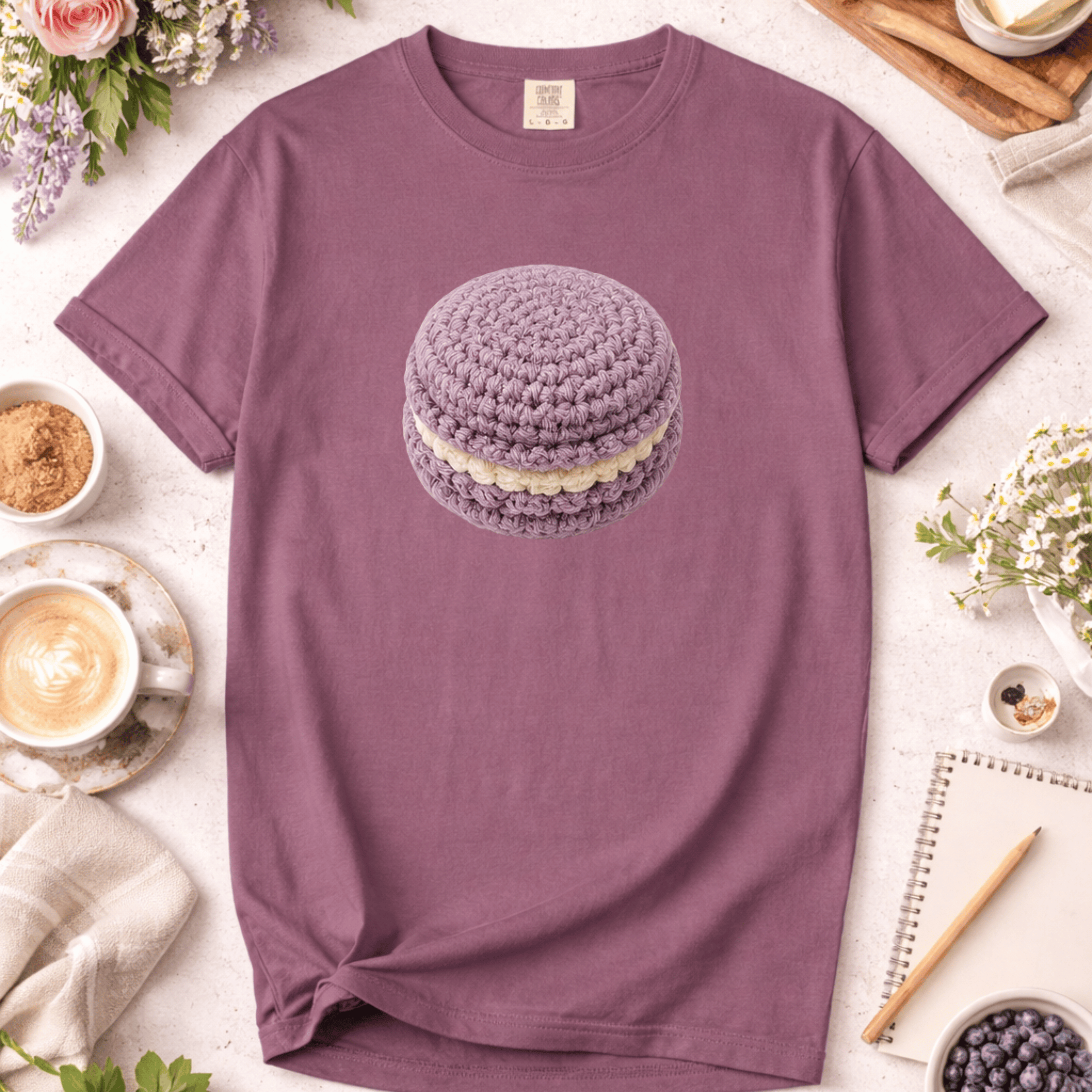 Crochet Macaron T-Shirt