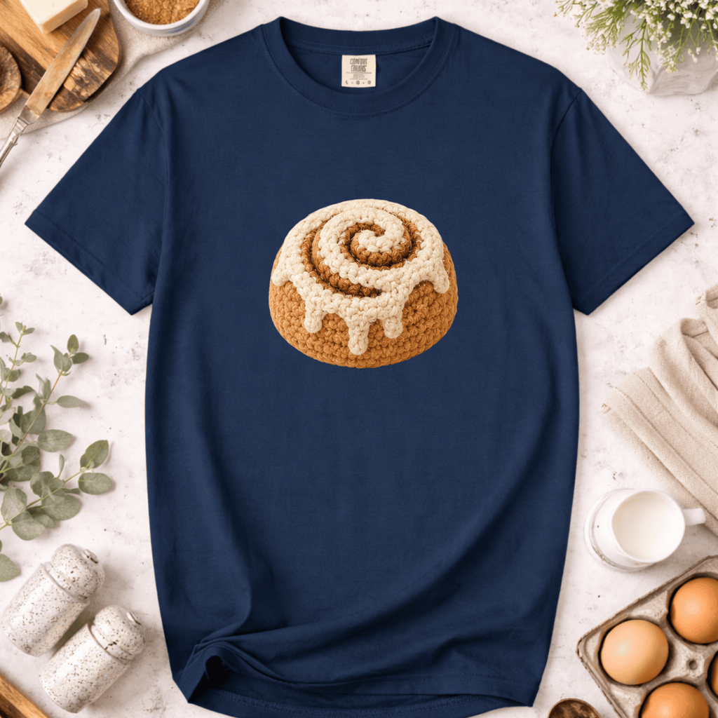 Crochet Cinnamon Roll T-Shirt