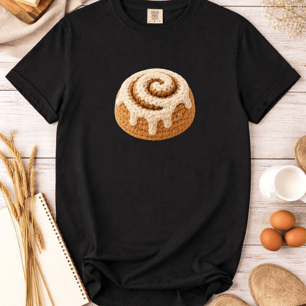 Crochet Cinnamon Roll T-Shirt