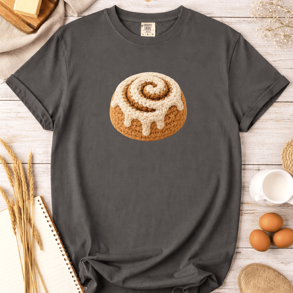 Crochet Cinnamon Roll T-Shirt