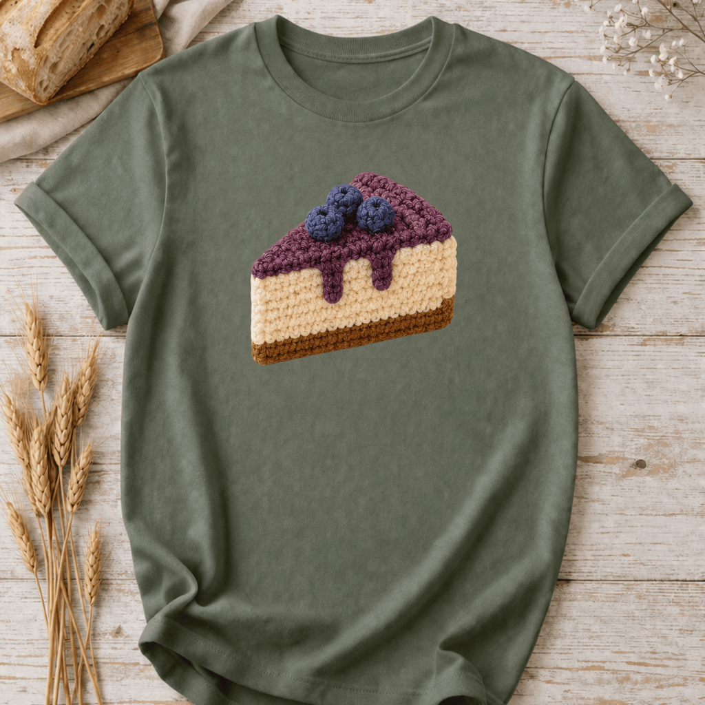 Crochet Blueberry Cheesecake T-Shirt