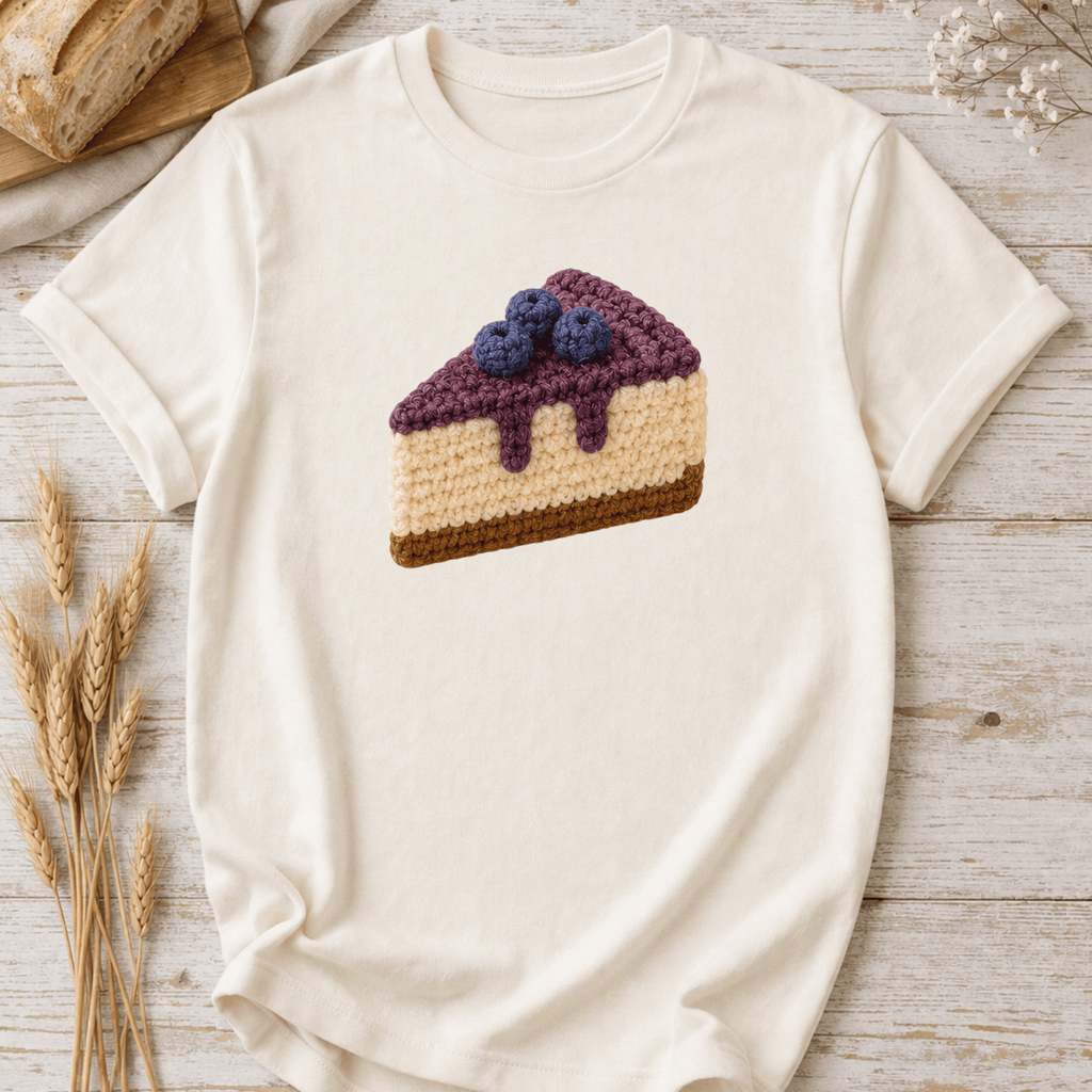 Crochet Blueberry Cheesecake T-Shirt
