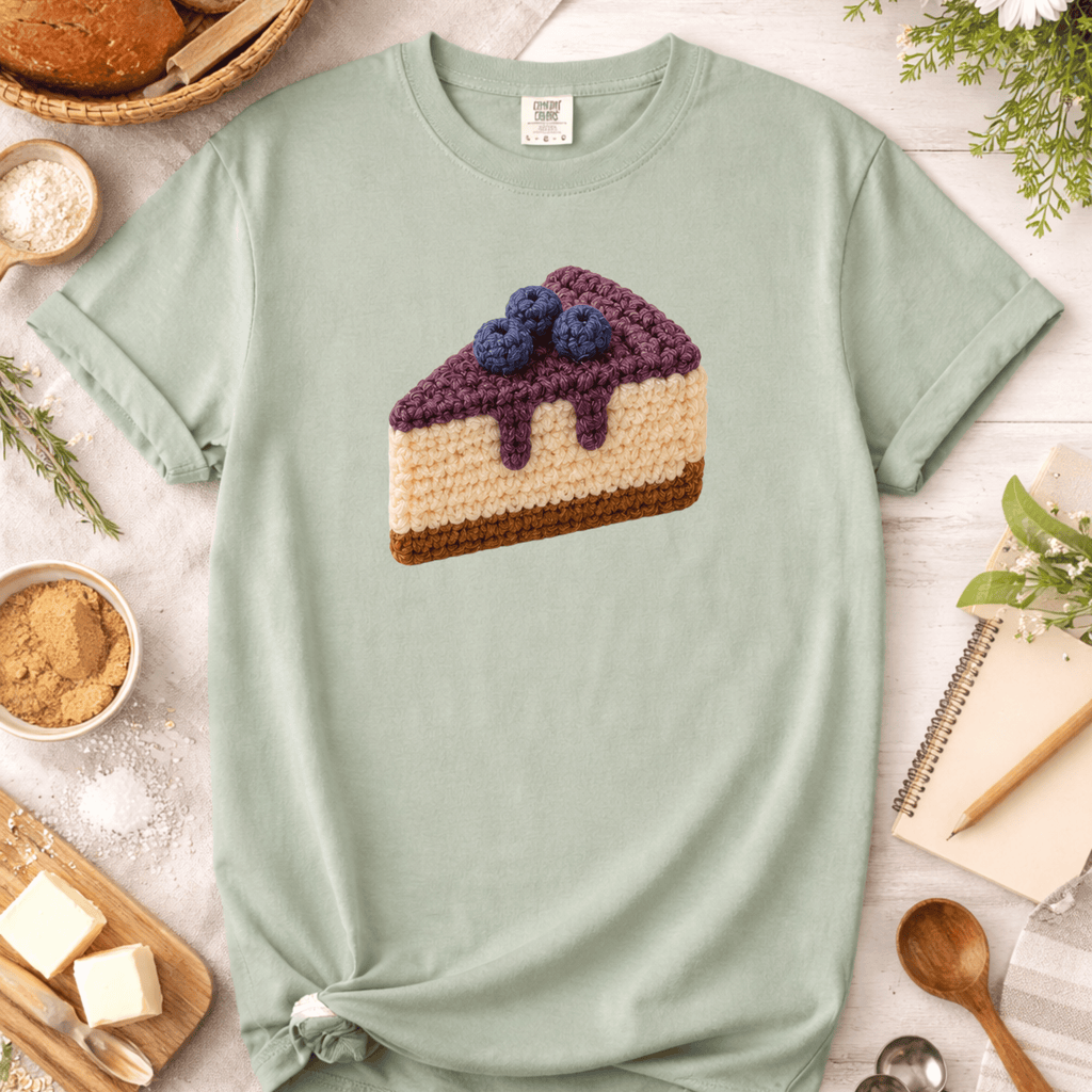 Crochet Blueberry Cheesecake T-Shirt