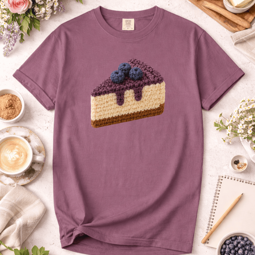 Crochet Blueberry Cheesecake T-Shirt