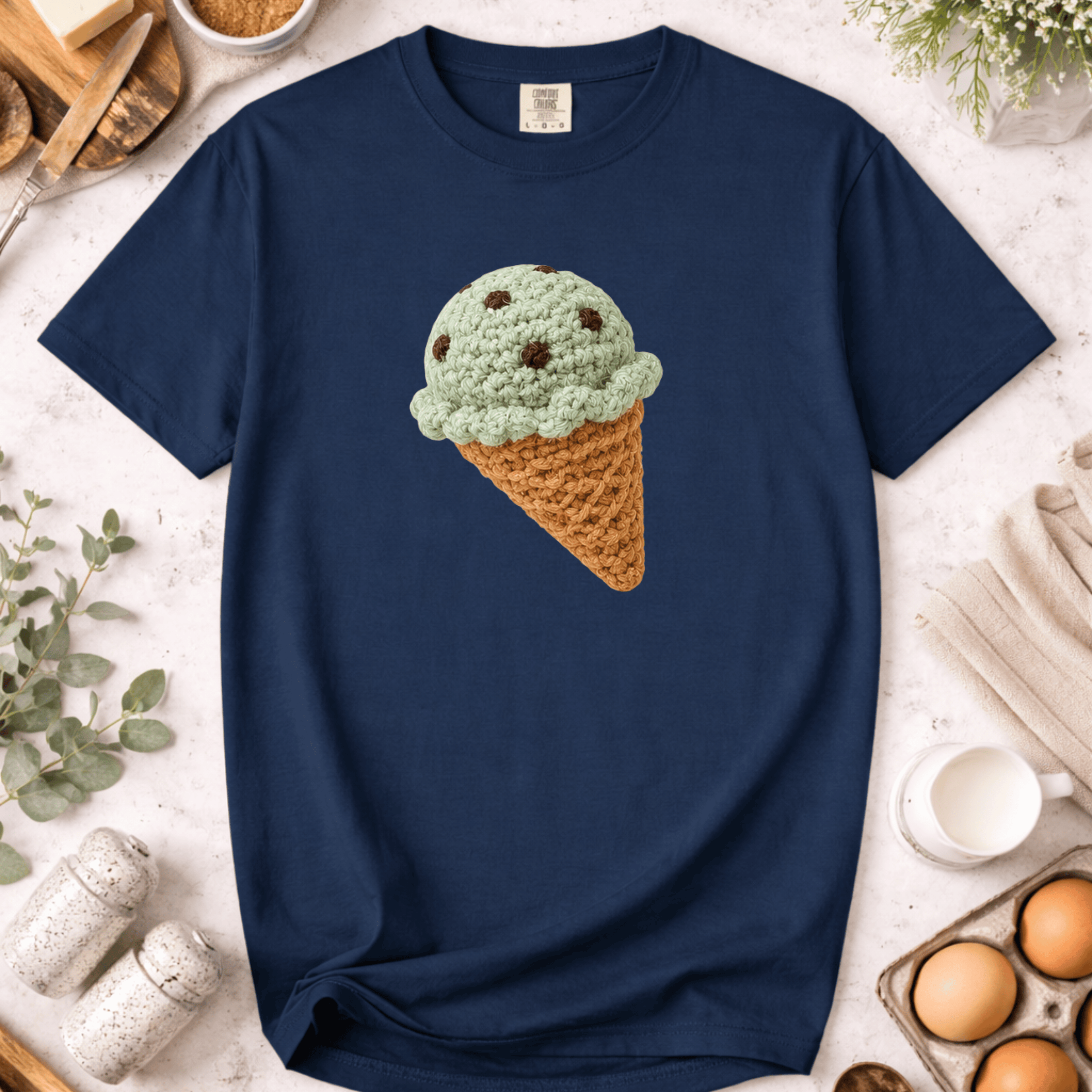 Crochet Ice Cream T-Shirt