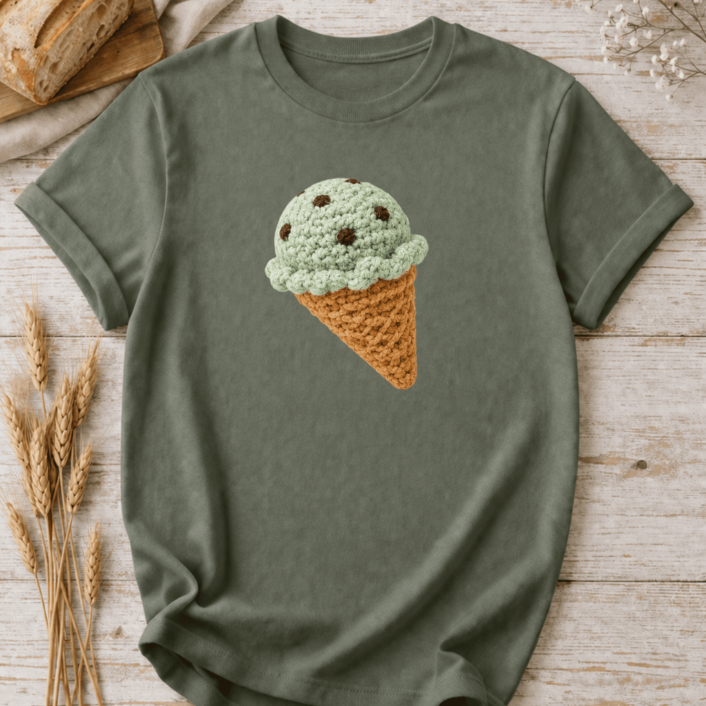Crochet Ice Cream T-Shirt