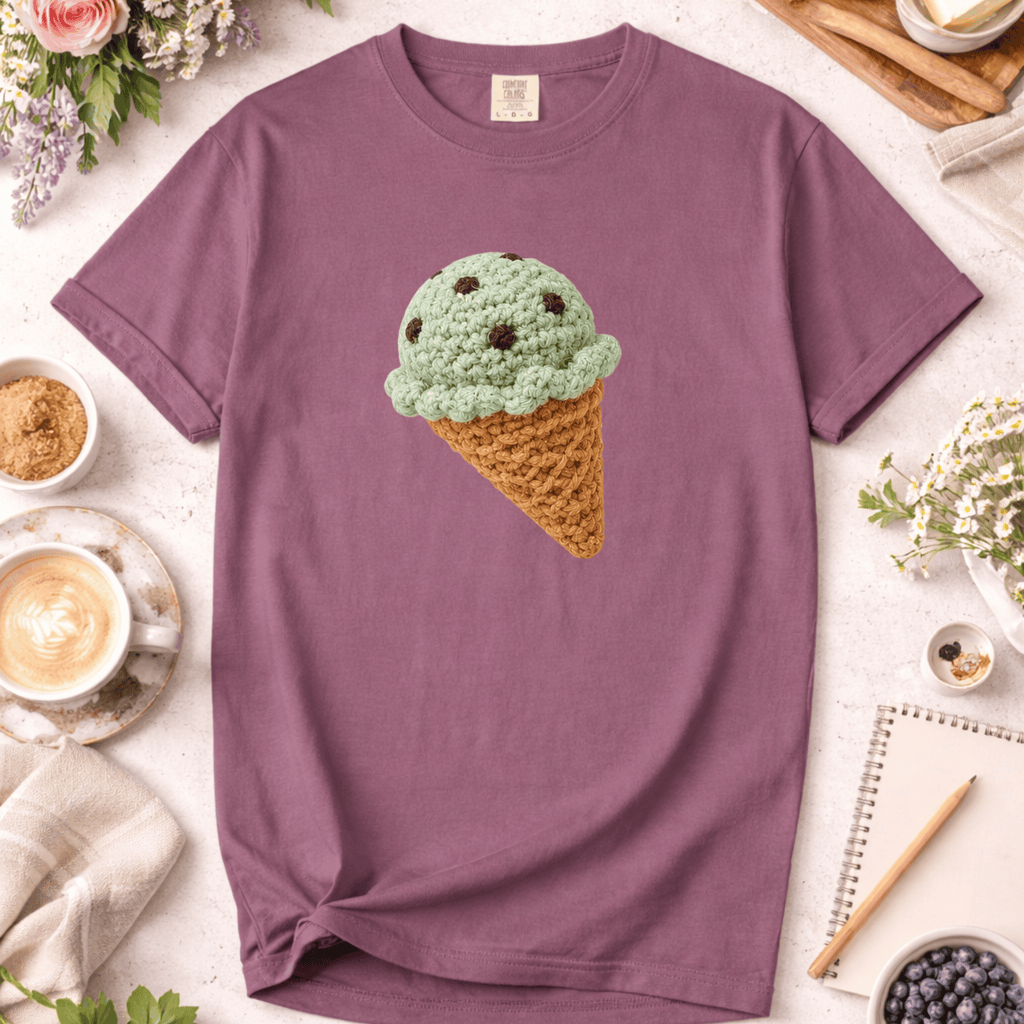 Crochet Ice Cream T-Shirt