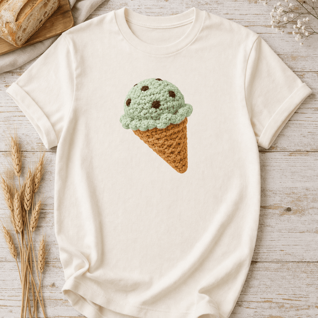 Crochet Ice Cream T-Shirt