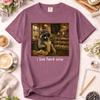 I Live In The Bakery Racoon T-Shirt