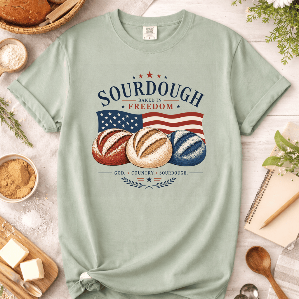 Red White and Blue Sourdough T-Shirt