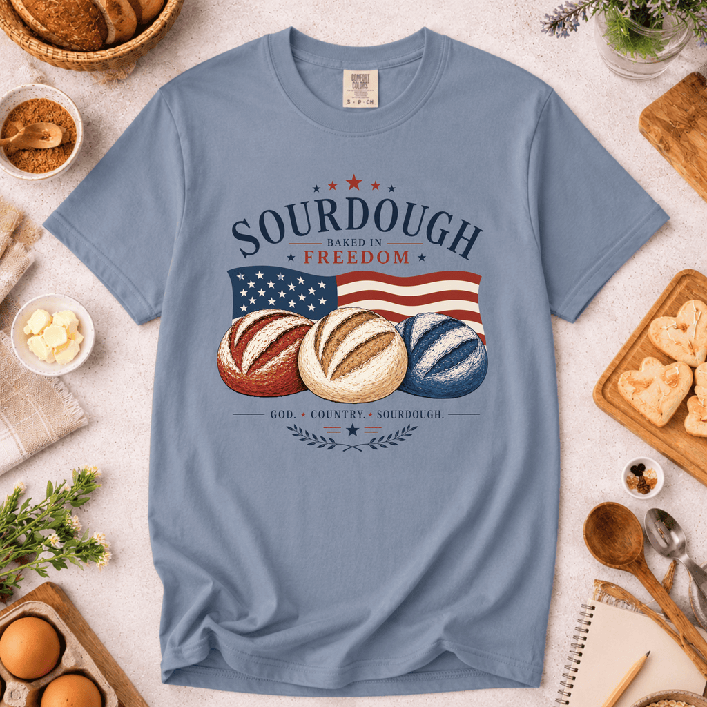 Red White and Blue Sourdough T-Shirt