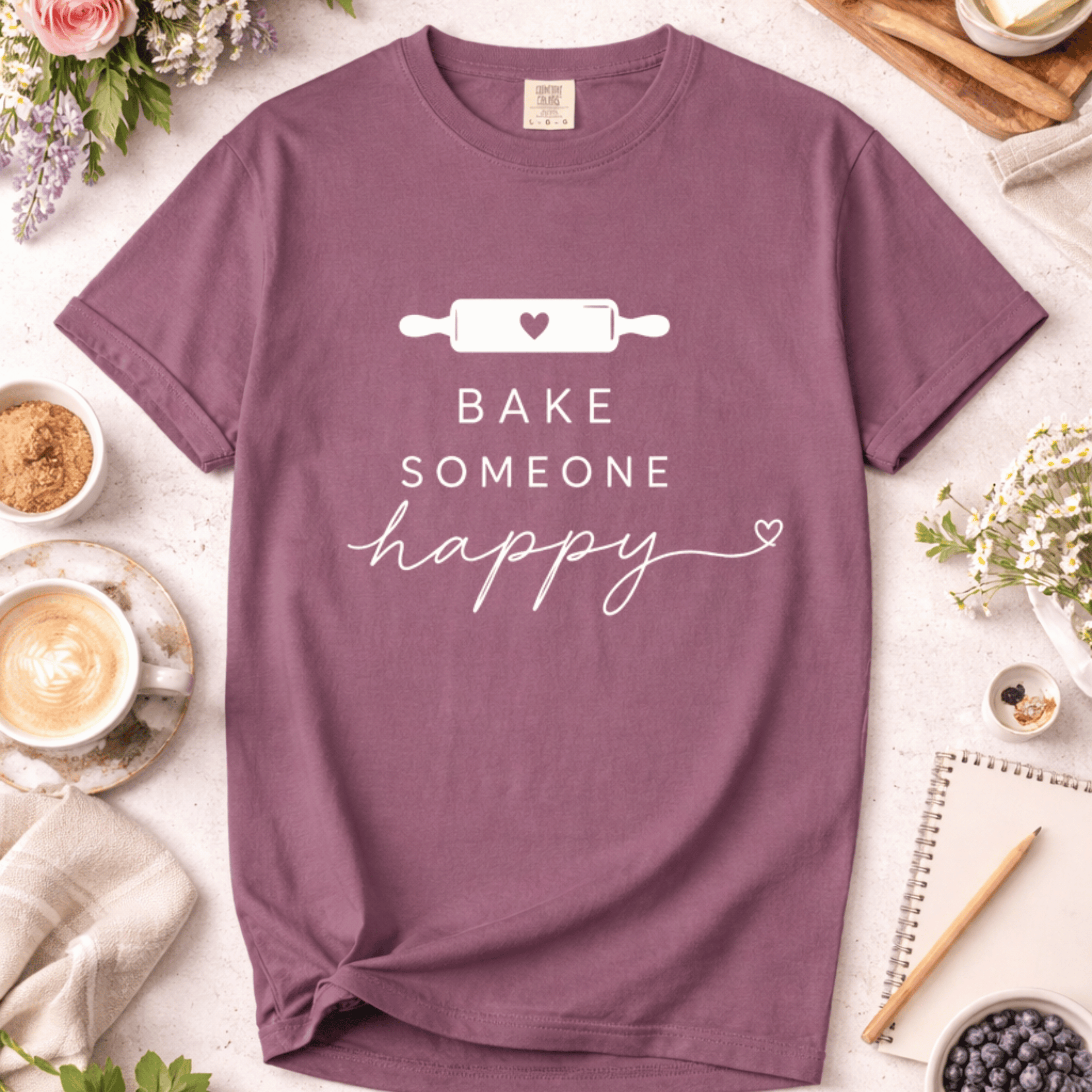 Bake Someone Happy Rolling Pin T-Shirt