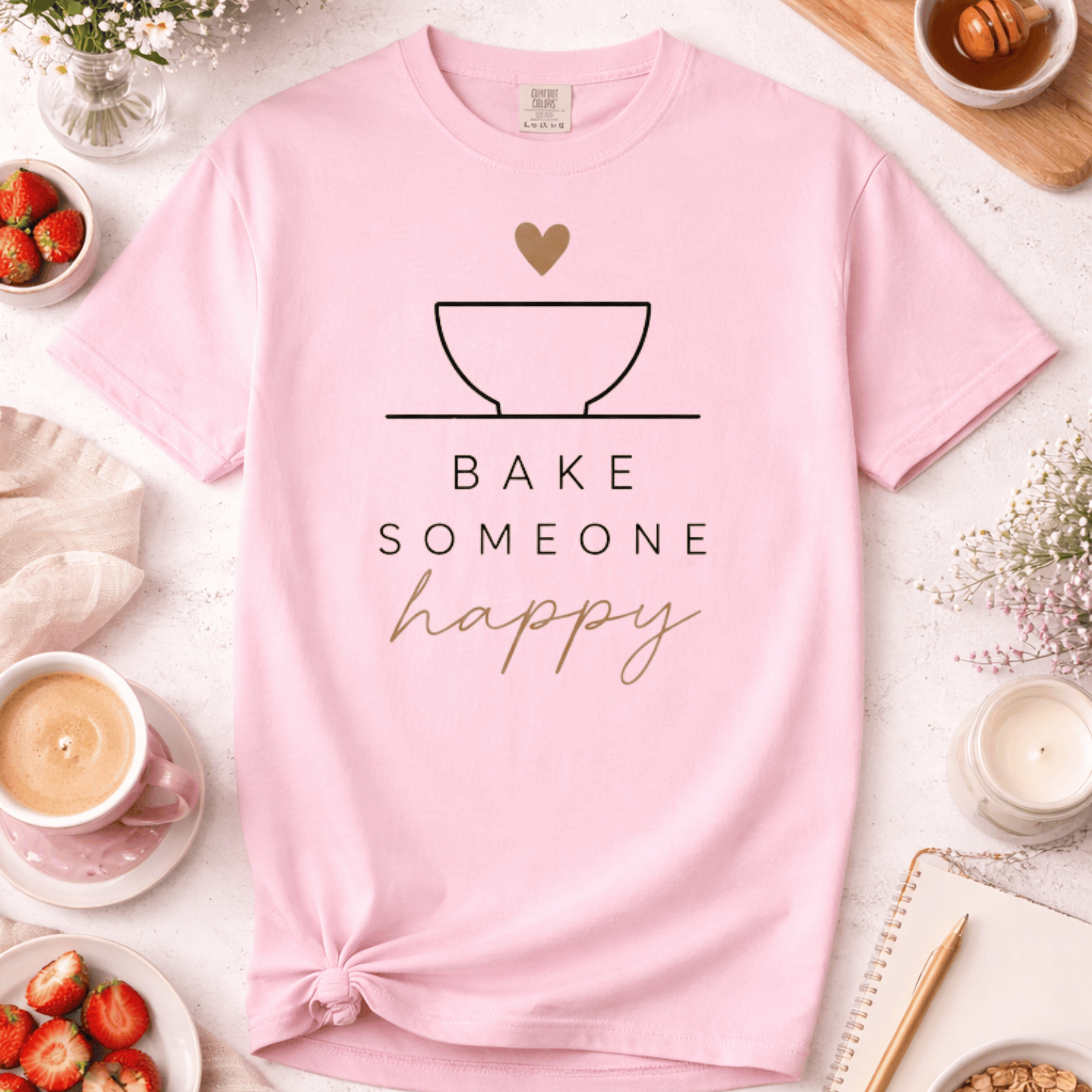 Bake Someone Happy Mixing Bowl T-Shirt