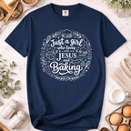 Just a Girl Who Loves Jesus and Baking Doodle T-Shirt