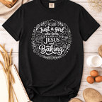 Just a Girl Who Loves Jesus and Baking Doodle T-Shirt
