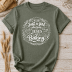 Just a Girl Who Loves Jesus and Baking Doodle T-Shirt
