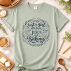 Just a Girl Who Loves Jesus and Baking Doodle T-Shirt