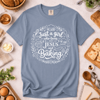 Just a Girl Who Loves Jesus and Baking Doodle T-Shirt