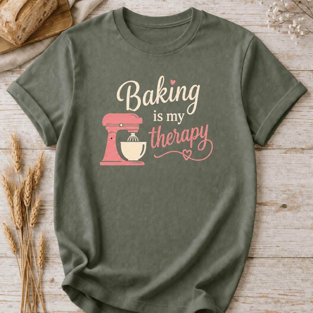 Baking Is My Therapy Mixer T-Shirt