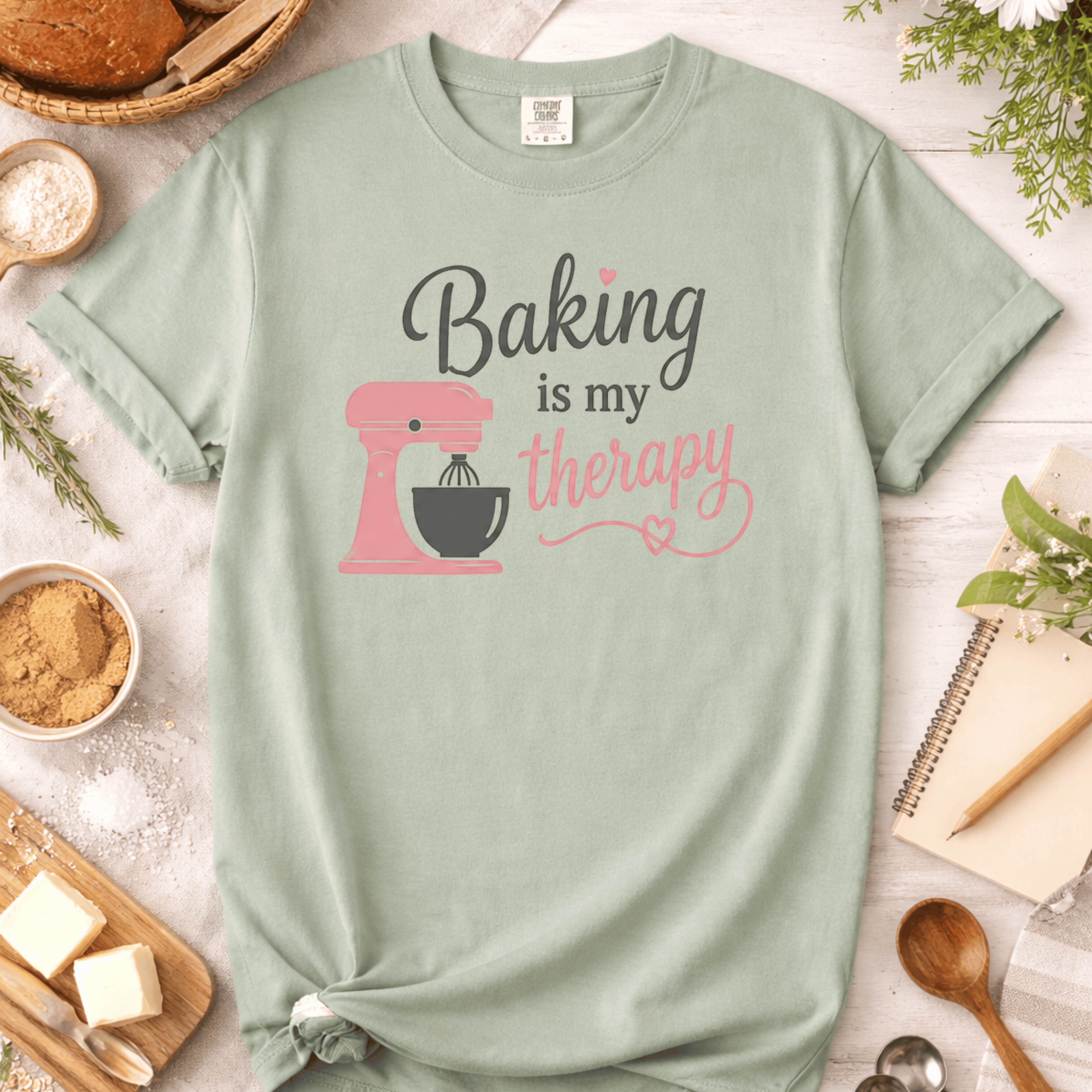 Baking Is My Therapy Mixer T-Shirt