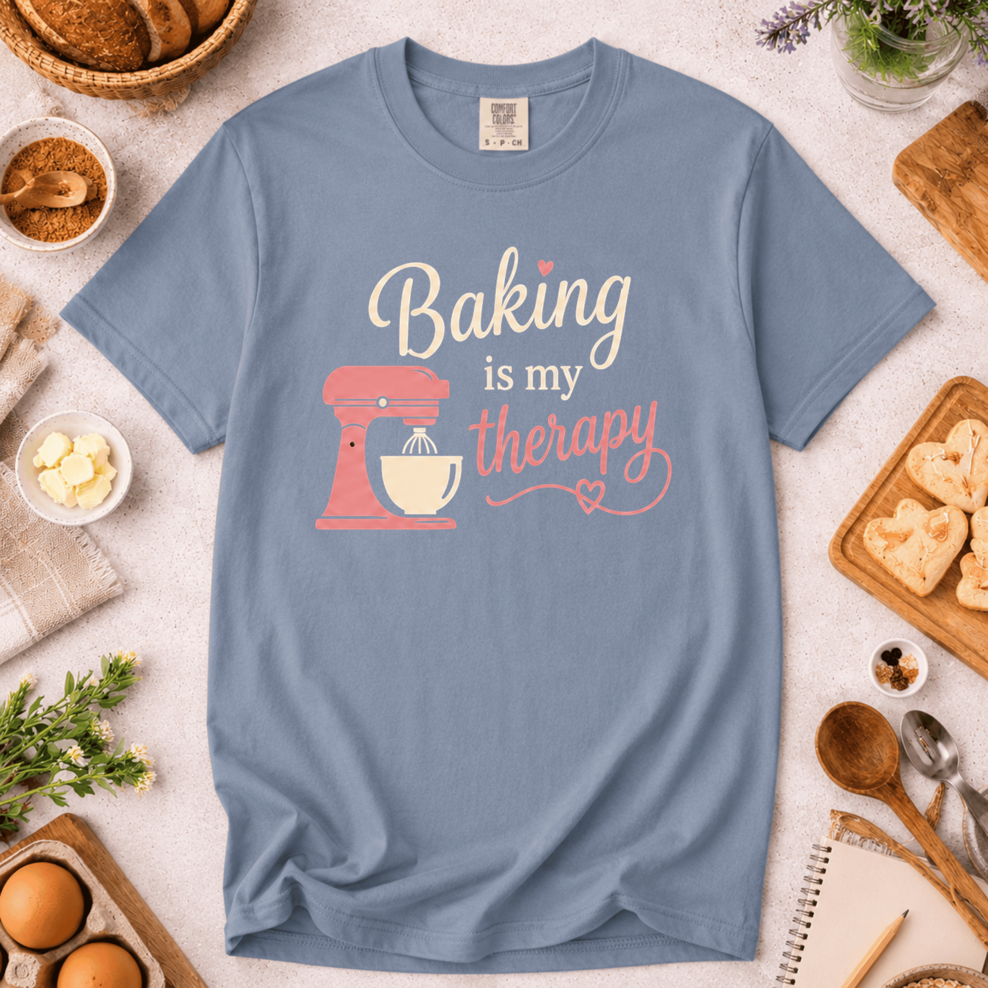 Baking Is My Therapy Mixer T-Shirt