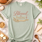 Blessed and Baking Christian Women's T-Shirt