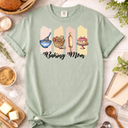 Baking Mom Paint Brush Graphic T-Shirt
