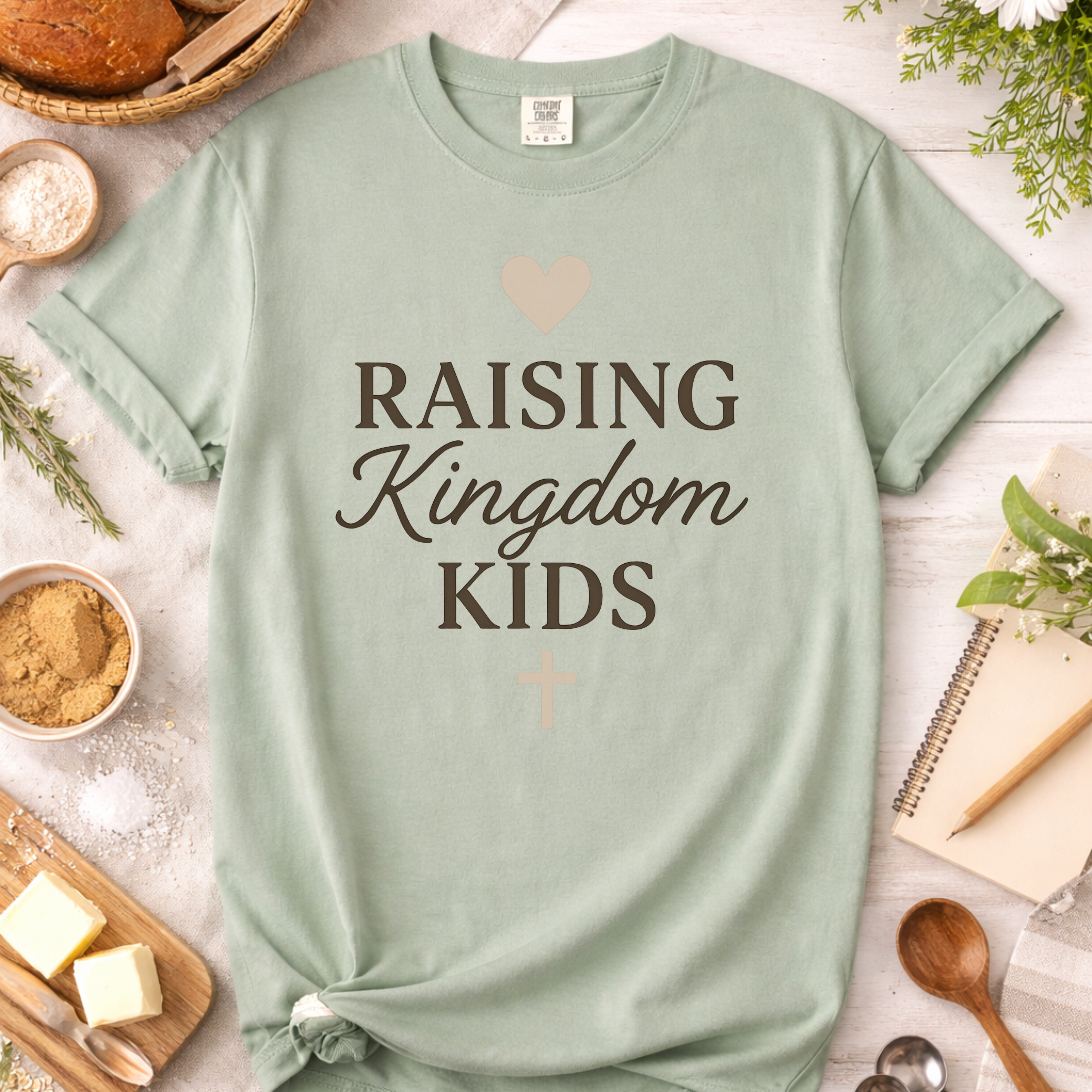 Raising Kingdom Kids Christian Mom T-Shirt