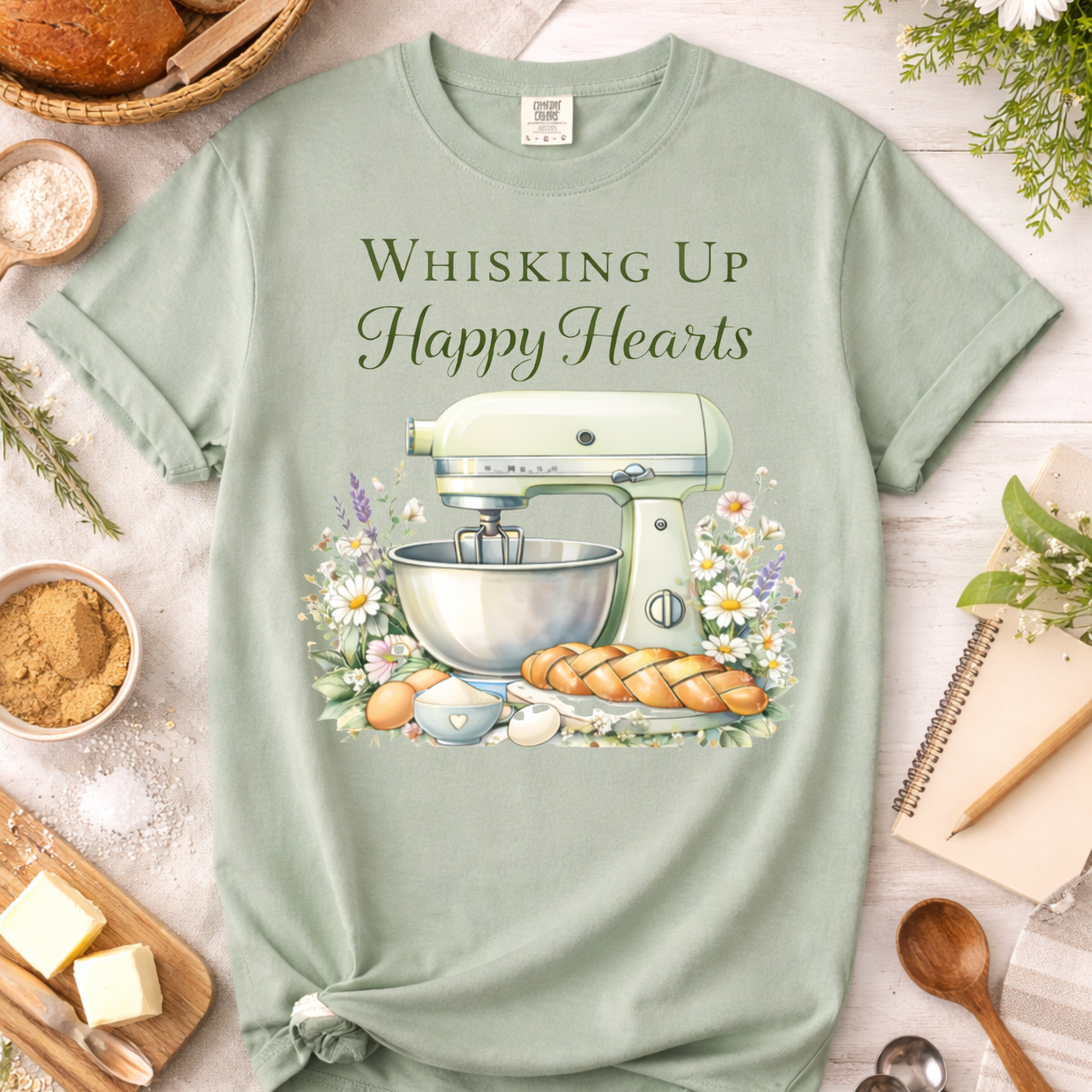 Whisking Up Happy Hearts Baking T-Shirt