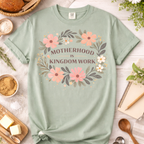 Motherhood Is Kingdom Work Floral T-Shirt