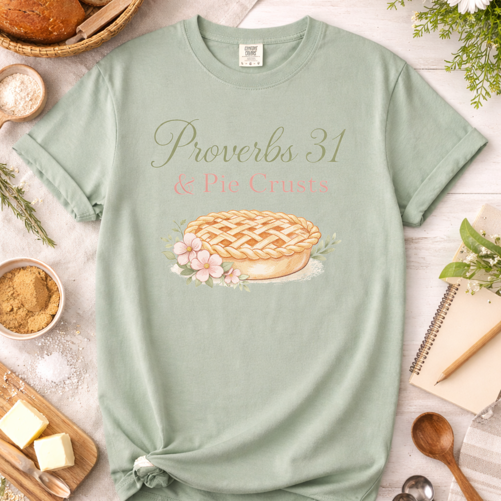 Proverbs 31 & Pie Crusts Christian Women's Baking T-Shirt