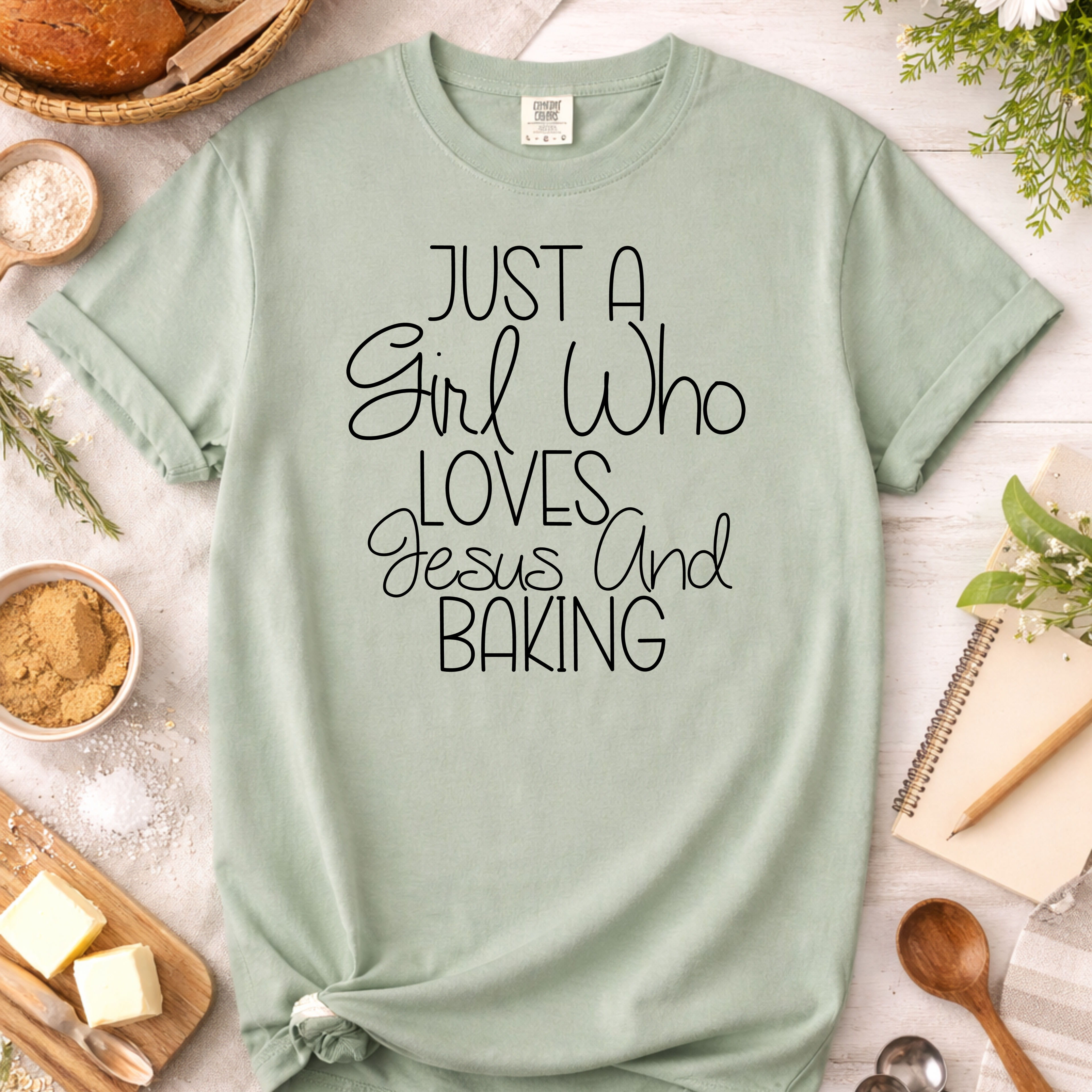 Just a Girl Who Loves Jesus and Baking T-Shirt
