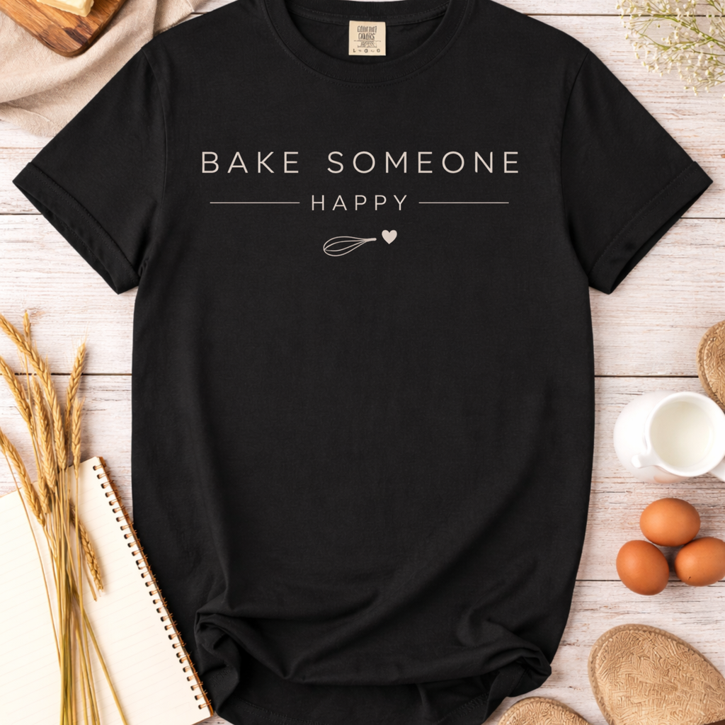 Bake Someone Happy T-Shirt — Baking Shirt