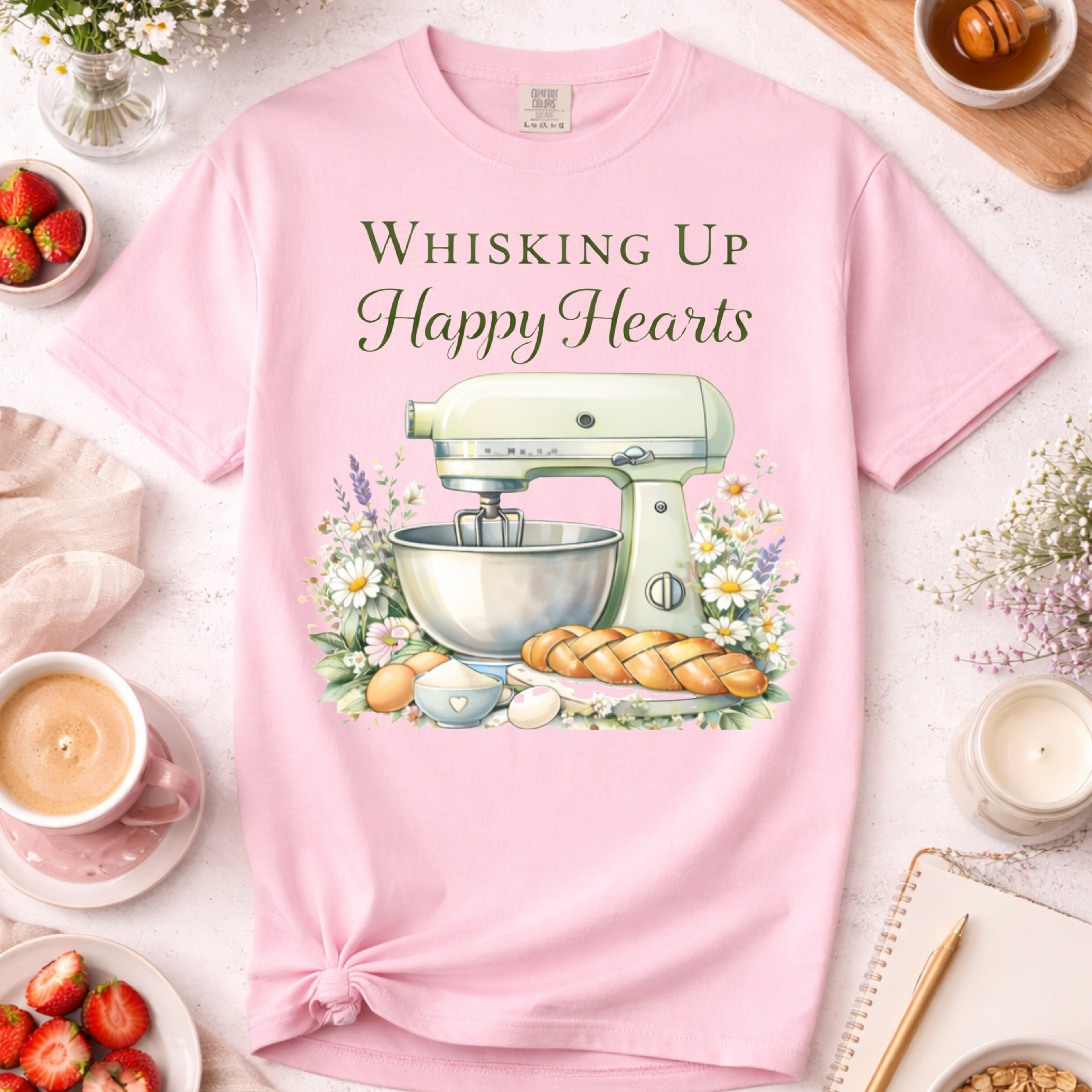 Whisking Up Happy Hearts Baking T-Shirt