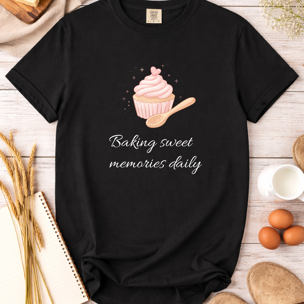 Mama Baking Shirt — "Baking Sweet Memories Daily" Tee