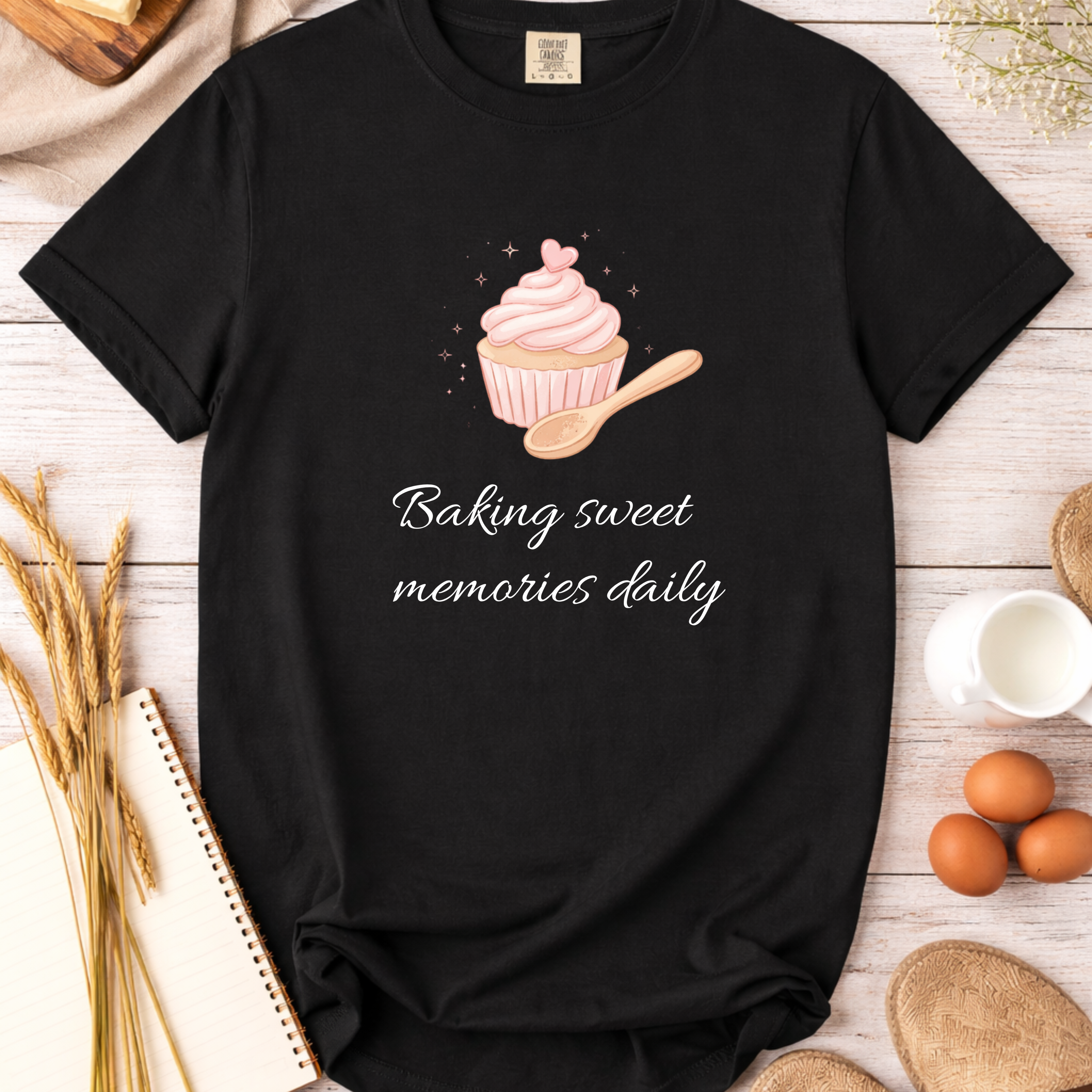 Mama Baking Shirt — "Baking Sweet Memories Daily" Tee