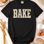 Faux Quilted Bake Pattern T-Shirt