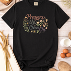 Christian Baking T-Shirt — "Prayers Up, Ovens On"