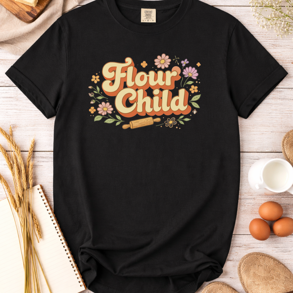 Flour Child Baking T-Shirt — Funny Baker Shirt